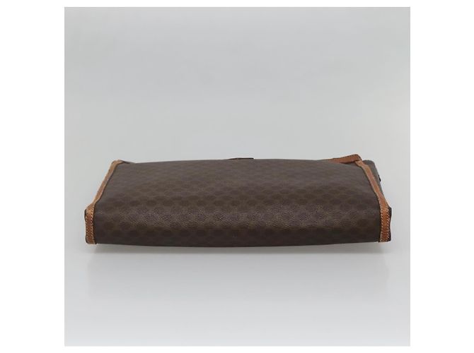 Céline Clutch in tela Macadam CELINE in pelle PVC marrone Auth gh579 - vista 7