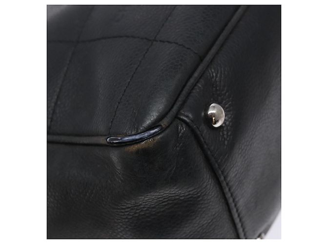 CHANEL Borsa Choco Bar COCO Mark in tela nera e argento CC Auth BA5420 Nero - vista 11