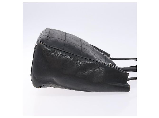 CHANEL Borsa Choco Bar COCO Mark in tela nera e argento CC Auth BA5420 Nero - vista 4