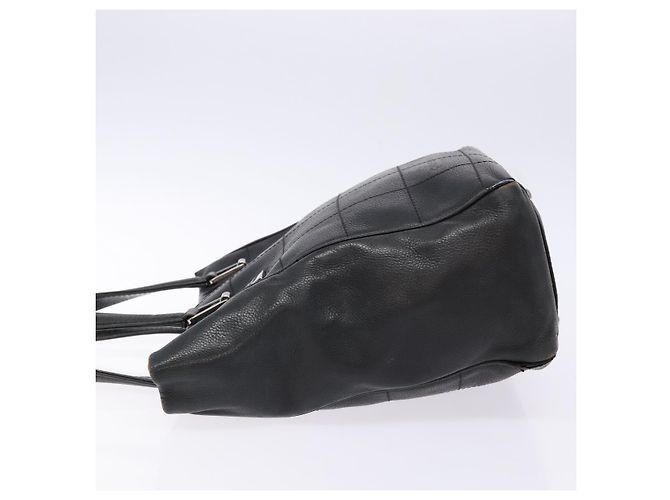 CHANEL Borsa Choco Bar COCO Mark in tela nera e argento CC Auth BA5420 Nero - vista 5