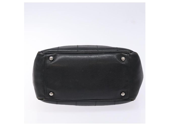 CHANEL Borsa Choco Bar COCO Mark in tela nera e argento CC Auth BA5420 Nero - vista 9