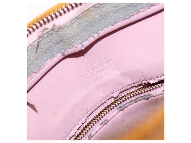 LOUIS VUITTON Borsa Houston Monogram Vernis Rosa Marshmallow M91302 Auth bs28810 - vista 20