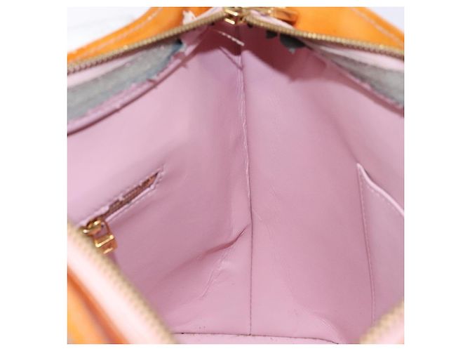 LOUIS VUITTON Borsa Houston Monogram Vernis Rosa Marshmallow M91302 Auth bs28810 - vista 21