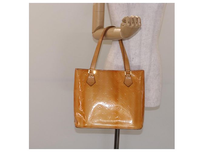 LOUIS VUITTON Borsa Houston Monogram Vernis Rosa Marshmallow M91302 Auth bs28810 - vista 25