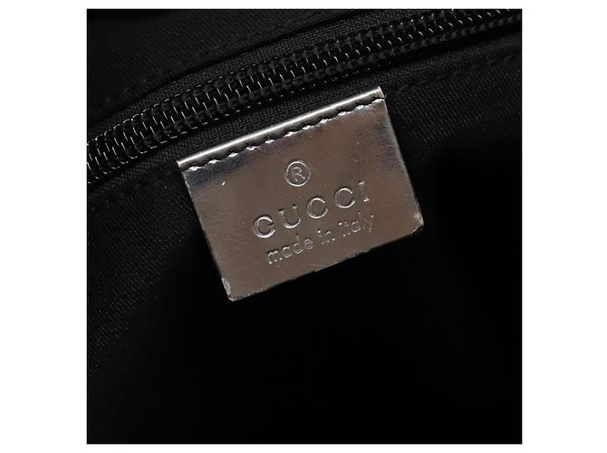 Borsa a Spalla GG Canvas Gucci Argento 145857 Auth ti3396 - vista 15
