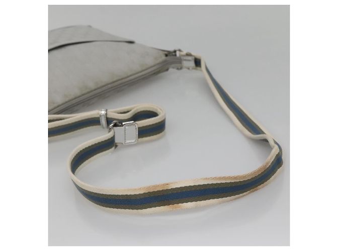 Borsa a Spalla GG Canvas Gucci Argento 145857 Auth ti3396 - vista 7