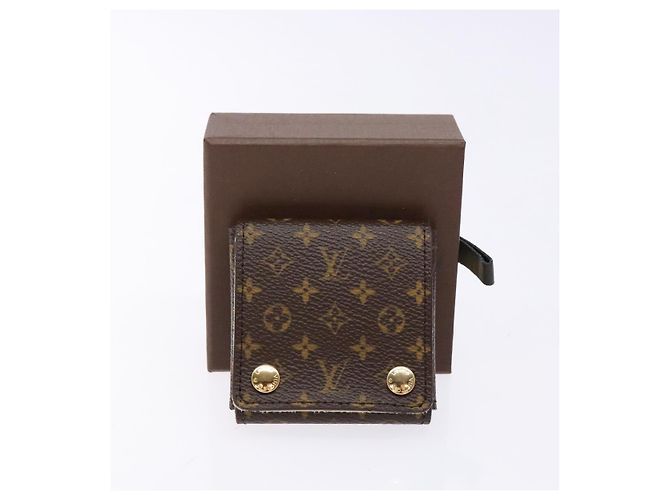 LOUIS VUITTON Astuccio per Gioielli Monogram Scatola per Gioielli LV Auth 130752V Monogramma - vista 20