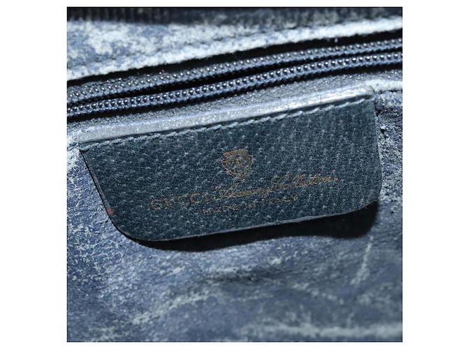 GUCCI GG Supreme Sherry Line Borsa a Spalla PVC Blu Navy Oro 41 02 013 Auth ep10484 D'oro - vista 15