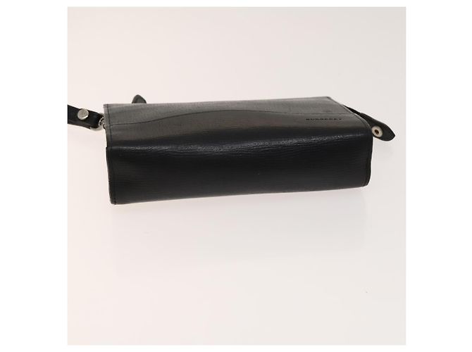 Borsa Clutch BURBERRY in Tela e Pelle 4 pezzi Beige Marrone Nero Auth bs29014 - vista 15