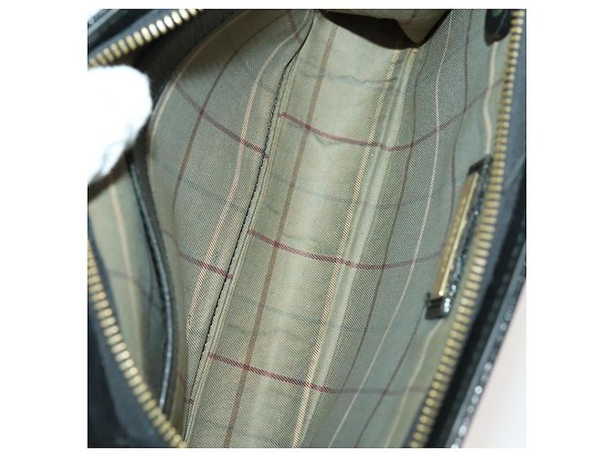 Borsa Clutch BURBERRY in Tela e Pelle 4 pezzi Beige Marrone Nero Auth bs29014 - vista 16