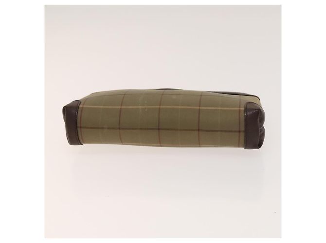 Borsa Clutch BURBERRY in Tela e Pelle 4 pezzi Beige Marrone Nero Auth bs29014 - vista 20