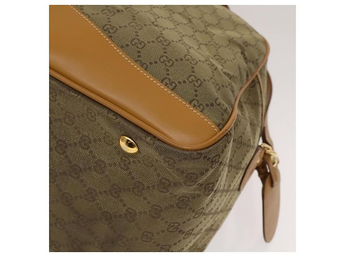 Gucci Borsa Boston GG Canvas 2way Oro Beige Auth ep10259 D'oro - vista 13