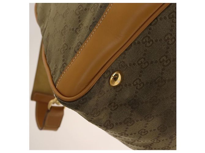 Gucci Borsa Boston GG Canvas 2way Oro Beige Auth ep10259 D'oro - vista 14