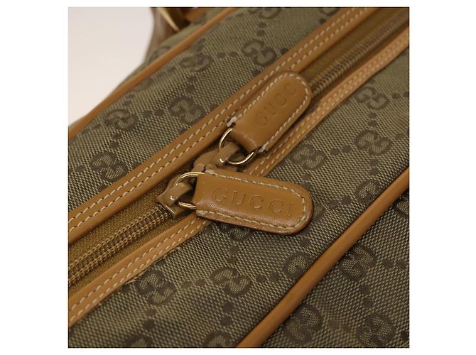 Gucci Borsa Boston GG Canvas 2way Oro Beige Auth ep10259 D'oro - vista 18