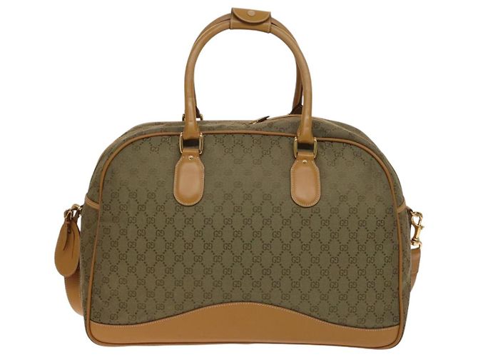 Gucci Borsa Boston GG Canvas 2way Oro Beige Auth ep10259 D'oro - vista 2