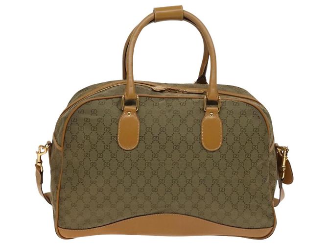 Gucci Borsa Boston GG Canvas 2way Oro Beige Auth ep10259 D'oro - vista 3