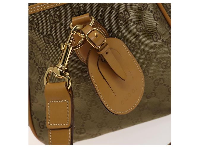 Gucci Borsa Boston GG Canvas 2way Oro Beige Auth ep10259 D'oro - vista 6