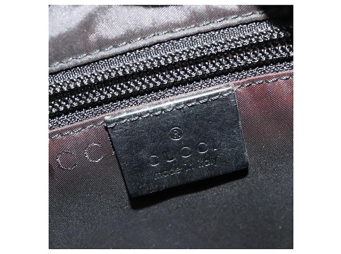 Borsa a Spalla GUCCI in Nylon Nera 019 0340 Auth 134971 Nero - vista 16