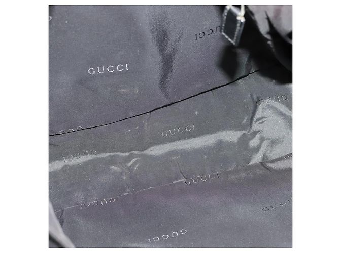 Borsa a Spalla GUCCI in Nylon Nera 019 0340 Auth 134971 Nero - vista 17