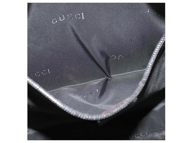 Borsa a Spalla GUCCI in Nylon Nera 019 0340 Auth 134971 Nero - vista 20