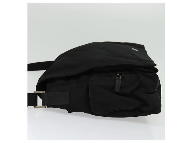 Borsa a Spalla GUCCI in Nylon Nera 019 0340 Auth 134971 Nero - vista 4