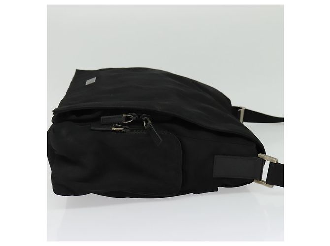 Borsa a Spalla GUCCI in Nylon Nera 019 0340 Auth 134971 Nero - vista 5