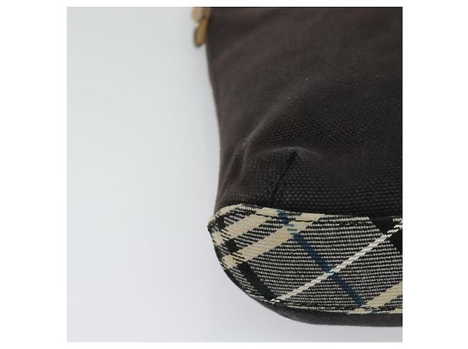 Borsa a spalla Burberry Blue Label in tela nera e argento autentica ti3407 Nero - vista 10