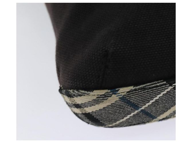 Borsa a spalla Burberry Blue Label in tela nera e argento autentica ti3407 Nero - vista 12