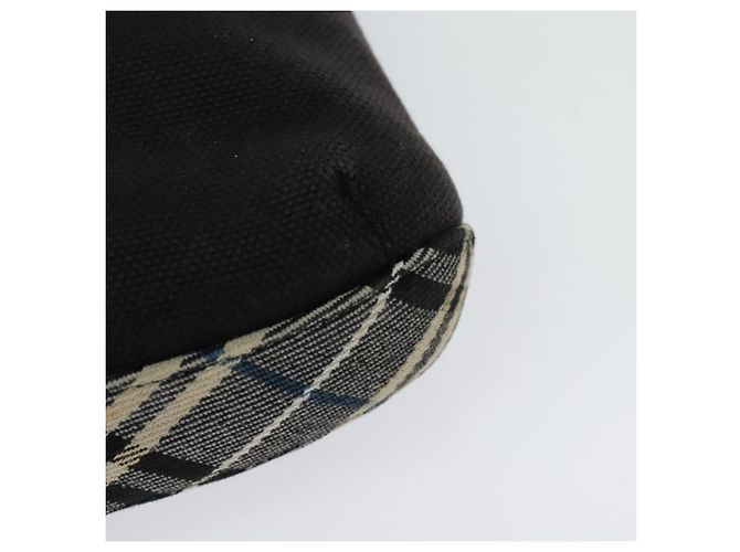Borsa a spalla Burberry Blue Label in tela nera e argento autentica ti3407 Nero - vista 13