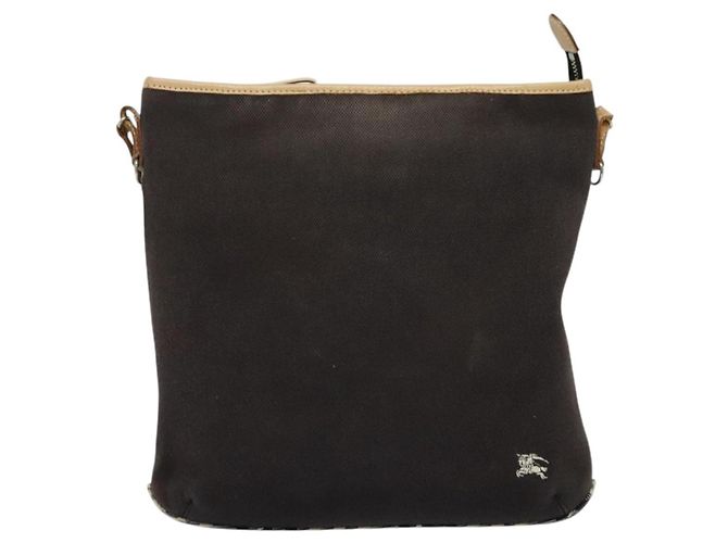 Borsa a spalla Burberry Blue Label in tela nera e argento autentica ti3407 Nero - vista 2