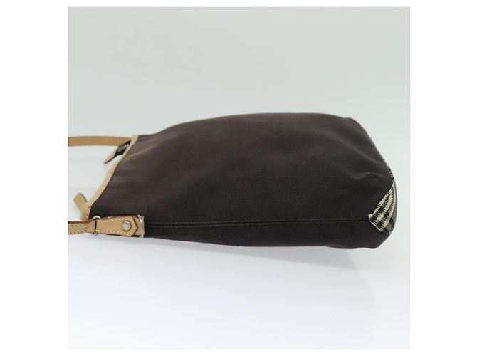 Borsa a spalla Burberry Blue Label in tela nera e argento autentica ti3407 Nero - vista 4