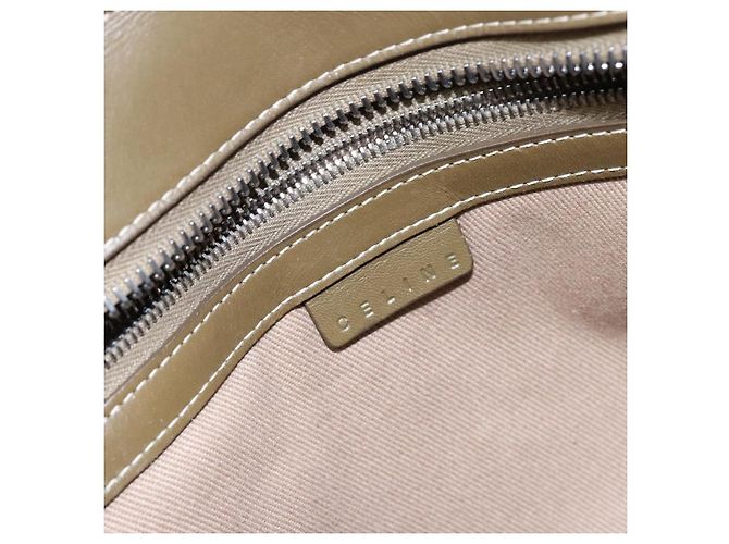 Céline CELINE C Macadam Canvas Tote Bag Khaki Silber Auth BA5408 - Ansicht 17