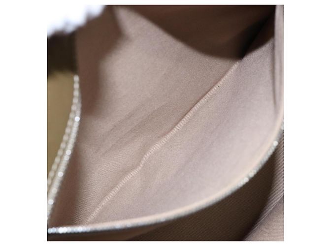 Céline CELINE C Macadam Canvas Tote Bag Khaki Silber Auth BA5408 - Ansicht 21