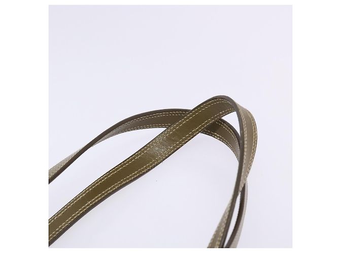 Céline CELINE C Macadam Canvas Tote Bag Khaki Silber Auth BA5408 - Ansicht 8