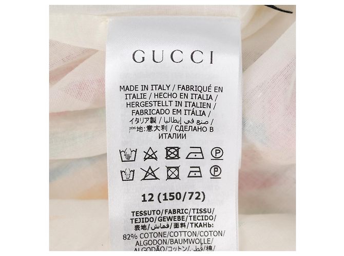 GUCCI Tuta in cotone multicolore Auth 138999 - vista 15