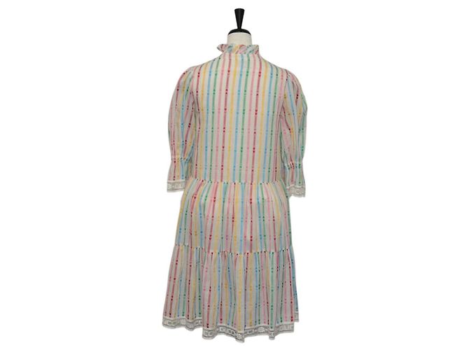 GUCCI Tuta in cotone multicolore Auth 138999 - vista 2