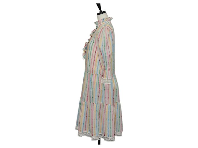 GUCCI Tuta in cotone multicolore Auth 138999 - vista 3