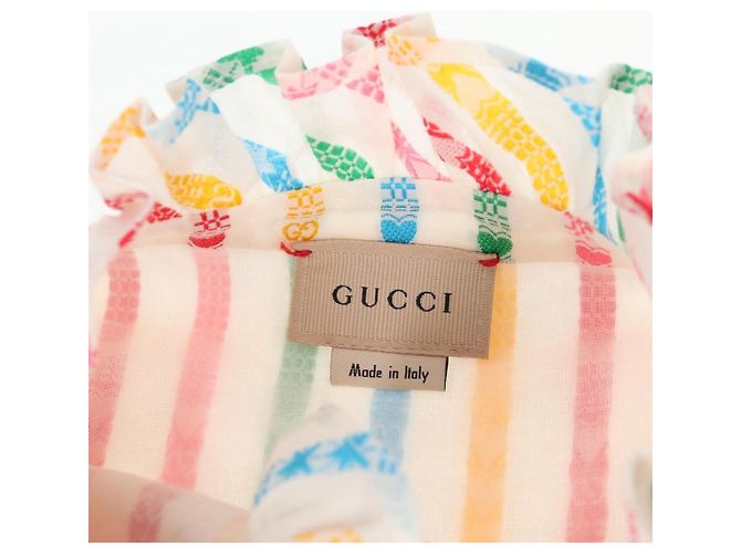 GUCCI Tuta in cotone multicolore Auth 138999 - vista 6