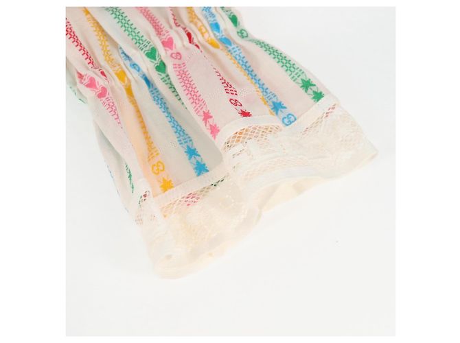 GUCCI Tuta in cotone multicolore Auth 138999 - vista 8
