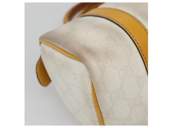 Gucci Borsa GG Supreme in PVC bianco e oro 193604 Auth 141249 D'oro - vista 13