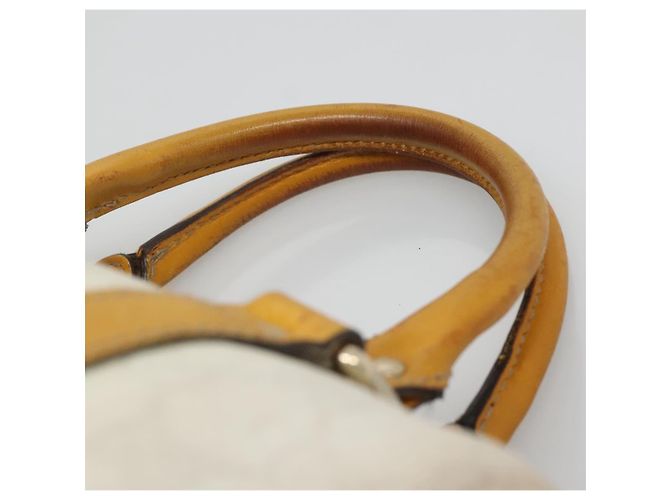 Gucci Borsa GG Supreme in PVC bianco e oro 193604 Auth 141249 D'oro - vista 8