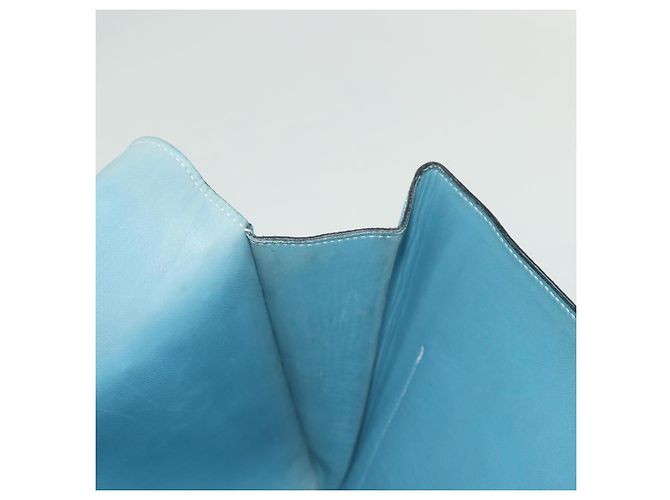 Hermès HERMES Borsa Clutch Dogon Meeting Togo Blu Chiaro Argento Auth BA5083 - vista 17