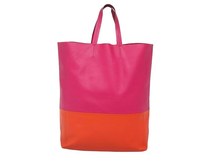 Céline Borsa Tote in Pelle Rosa Oro Auth 135200 D'oro - vista 2