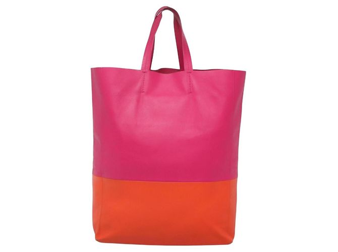 Céline Borsa Tote in Pelle Rosa Oro Auth 135200 D'oro - vista 3