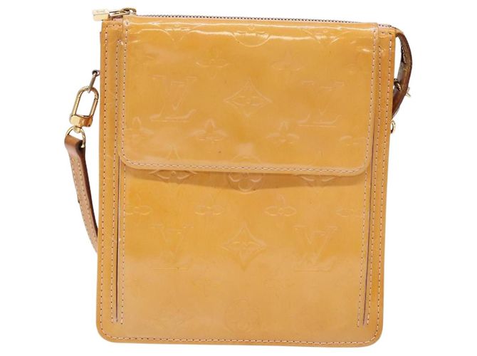 LOUIS VUITTON Vernis Motto Accessory Pouch Marshmallow Pink M91312 Auth BA5484 - view 13