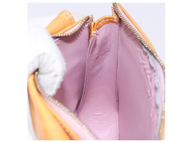 LOUIS VUITTON Vernis Motto Accessory Pouch Marshmallow Pink M91312 Auth BA5484 - view 19