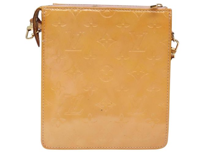 LOUIS VUITTON Vernis Motto Accessory Pouch Marshmallow Pink M91312 Auth BA5484 - view 2