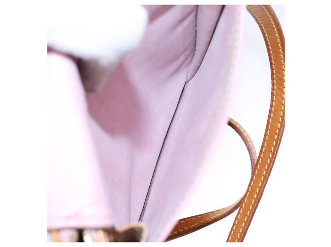 LOUIS VUITTON Vernis Motto Accessory Pouch Marshmallow Pink M91312 Auth BA5484 - view 20