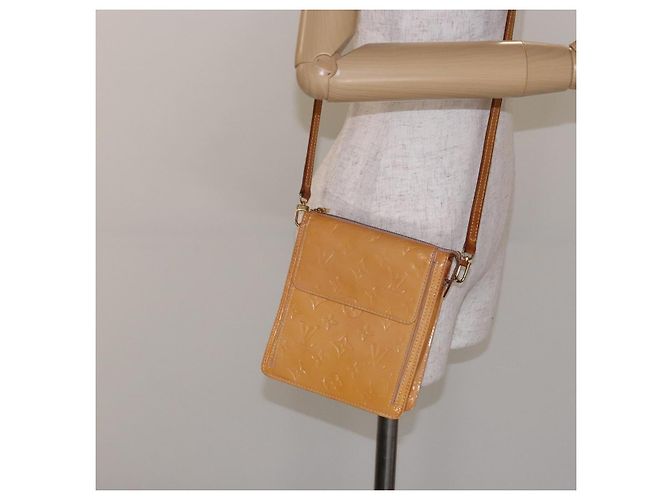 LOUIS VUITTON Vernis Motto Accessory Pouch Marshmallow Pink M91312 Auth BA5484 - view 21