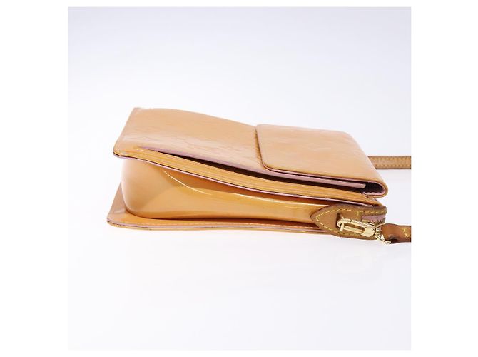 LOUIS VUITTON Vernis Motto Accessory Pouch Marshmallow Pink M91312 Auth BA5484 - view 3